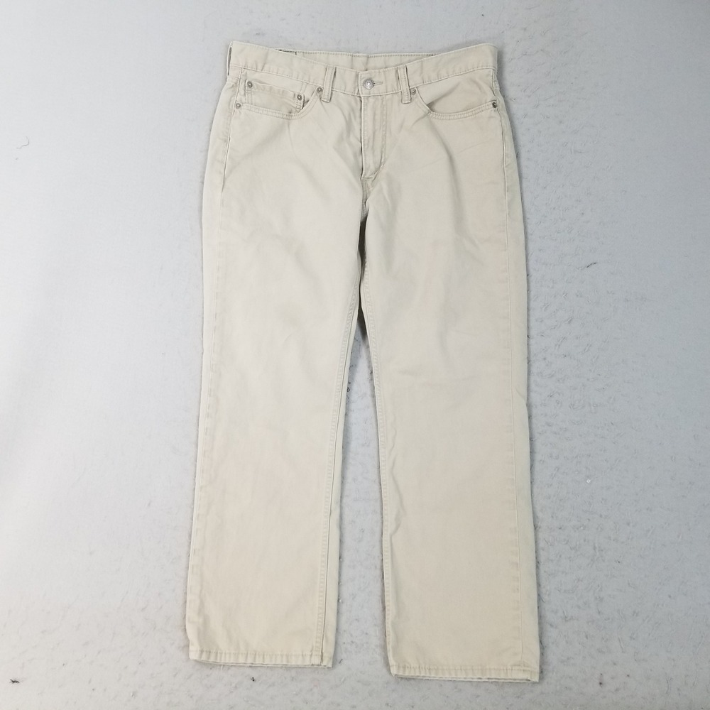 Levi's Pants Mens 36x30 Tan 514 Straight Fit 100% Cotton Khaki Jeans 00514-0407